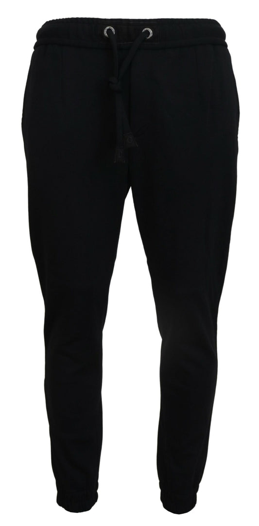 Pantalones deportivos de lana negros para hombre