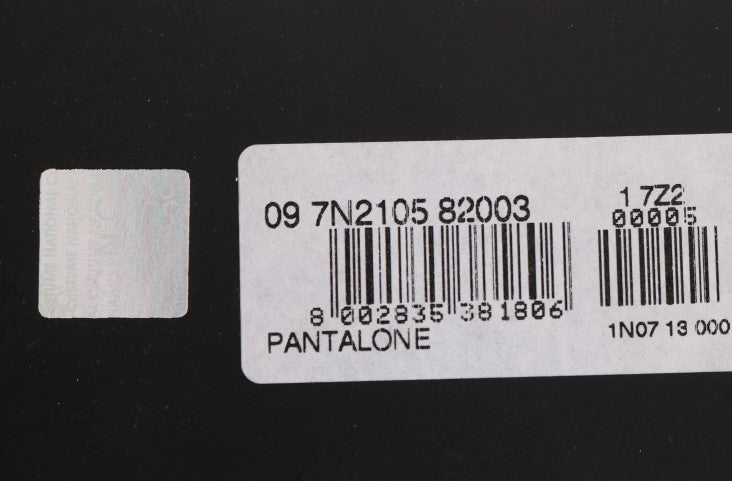 Pantaloni slim fit neri in cotone elasticizzato