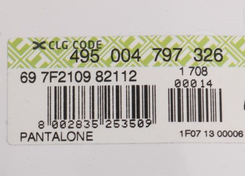 Pantaloni chino elasticizzati in cotone nero