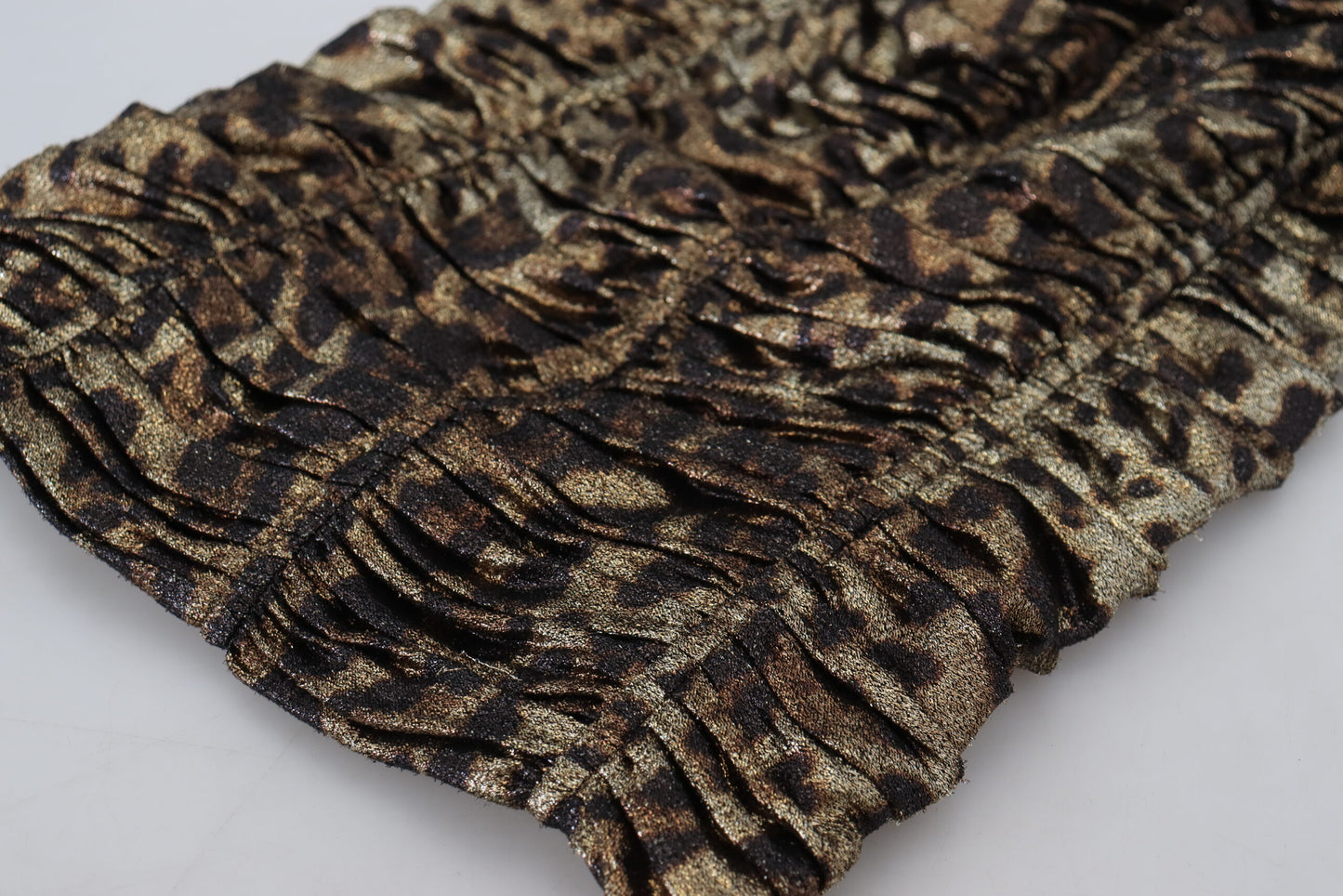 Dolce & Gabbana Elegantes, figurbetontes Midikleid mit Leopardenmuster