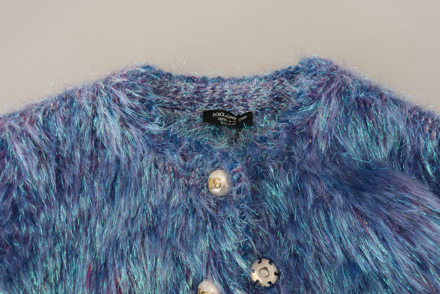 Giacca Cappotto con Frange in Poliestere Multicolor