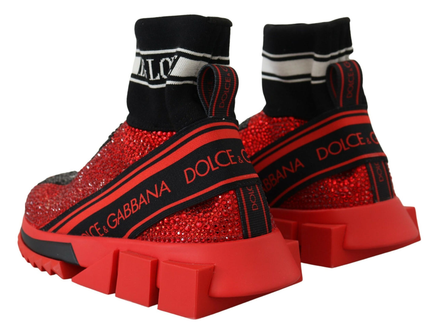 Dolce & Gabbana – Exquisite Slip-On-Sneakers „Sorrento“ in Rot