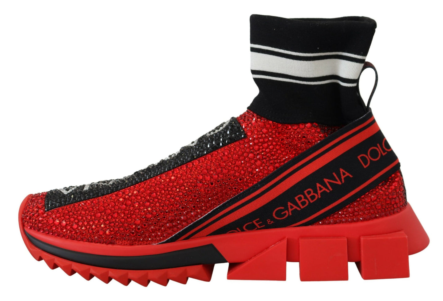 Dolce & Gabbana – Exquisite Slip-On-Sneakers „Sorrento“ in Rot