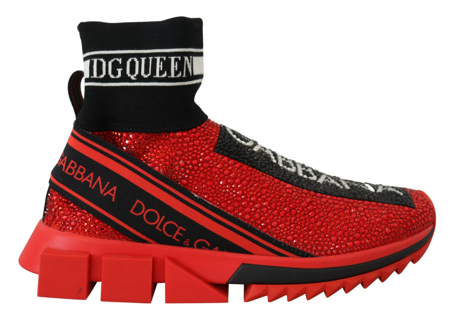 Dolce & Gabbana – Exquisite Slip-On-Sneakers „Sorrento“ in Rot