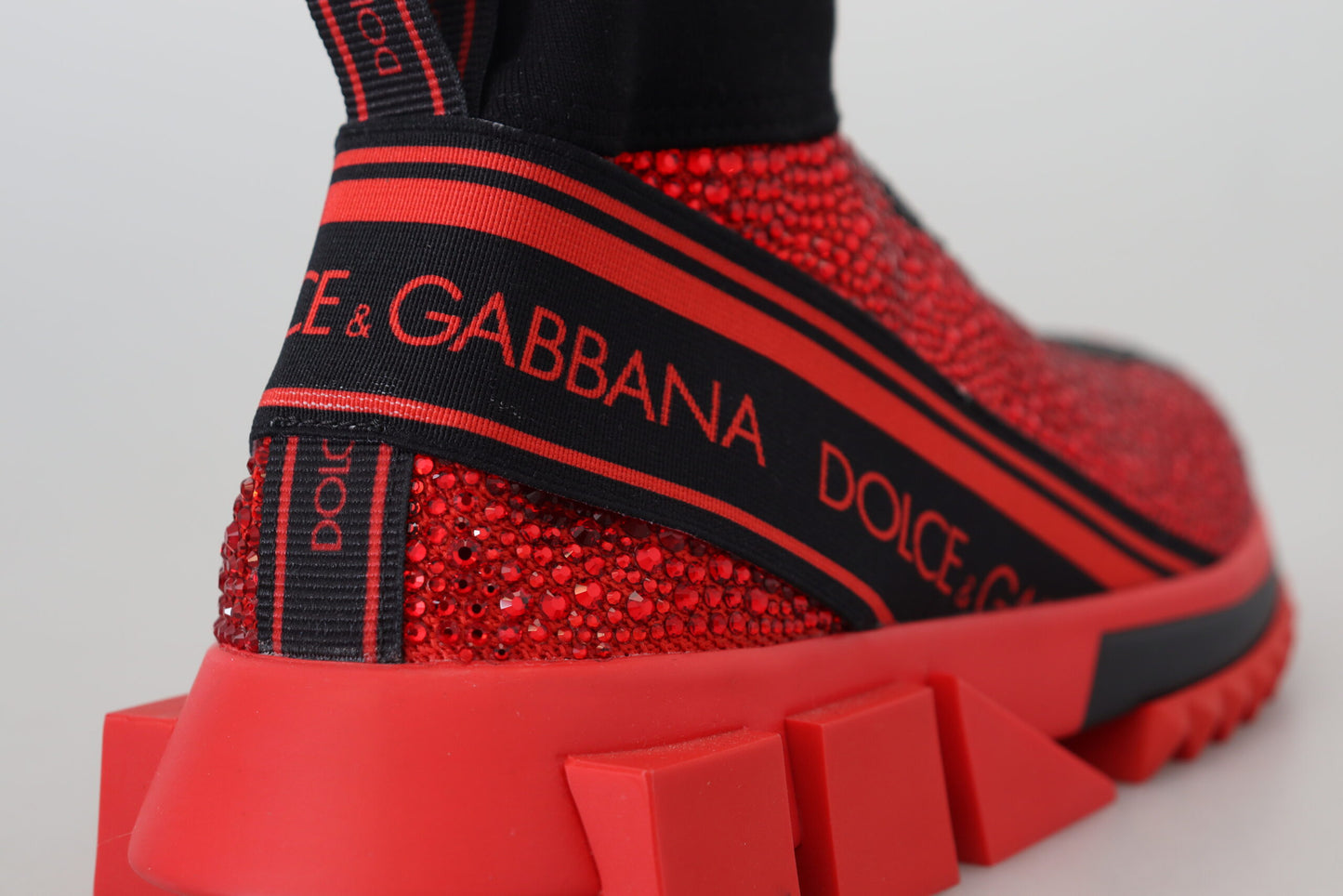 Dolce & Gabbana – Exquisite Slip-On-Sneakers „Sorrento“ in Rot