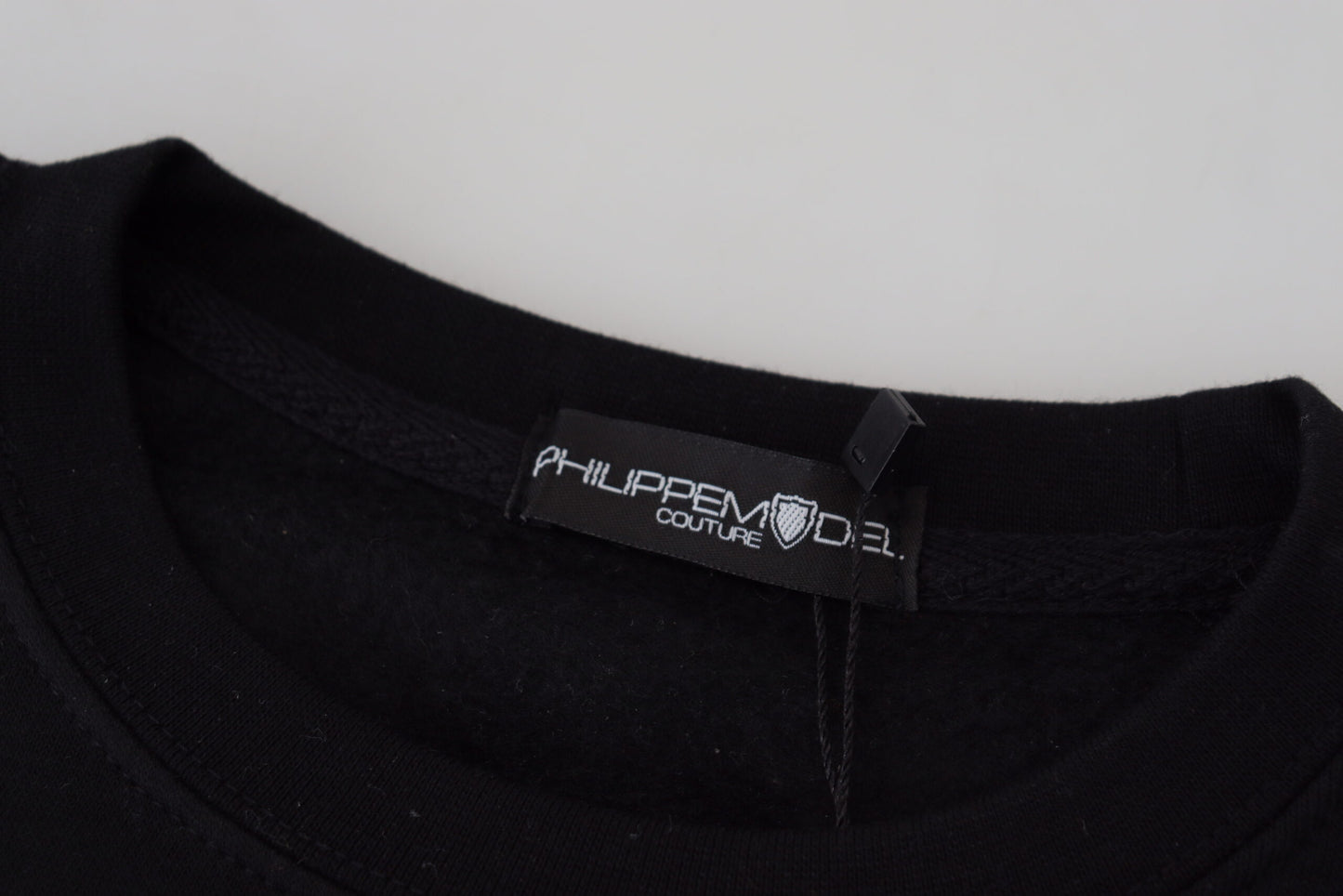 Maglione pullover a maniche lunghe stampato nero