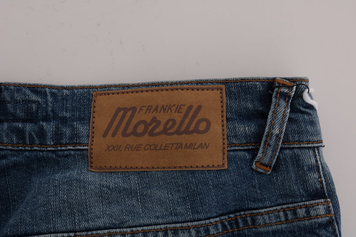 Vaqueros de corte slim Dunfermile con lavado azul rasgado