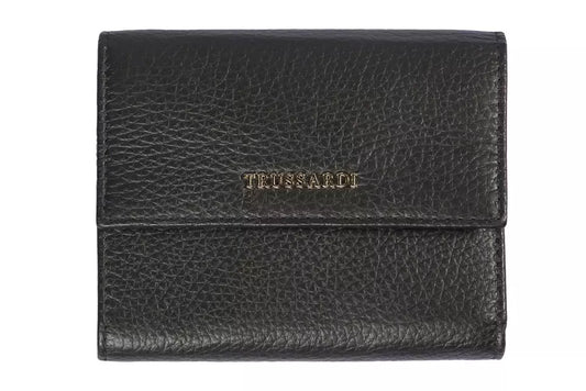 Cartera de cuero negra