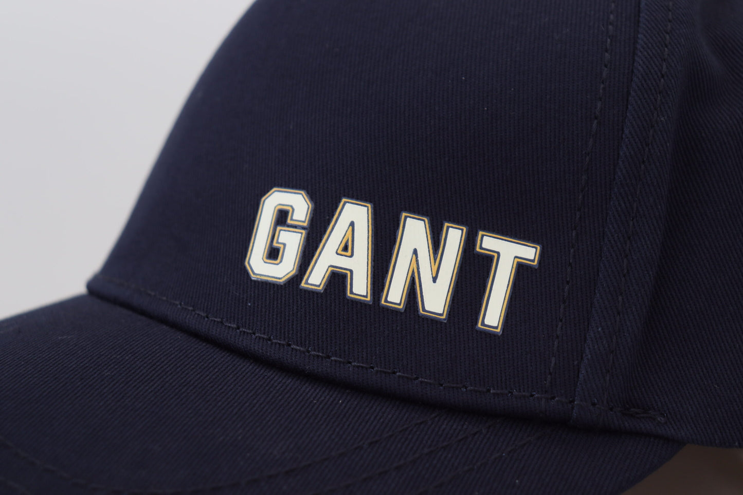 Gorra de béisbol con estampado de logo de algodón azul Sombrero informal