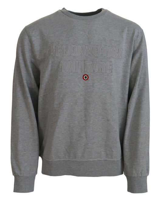 Pullover Grigio Elegante Aeronautica Militare