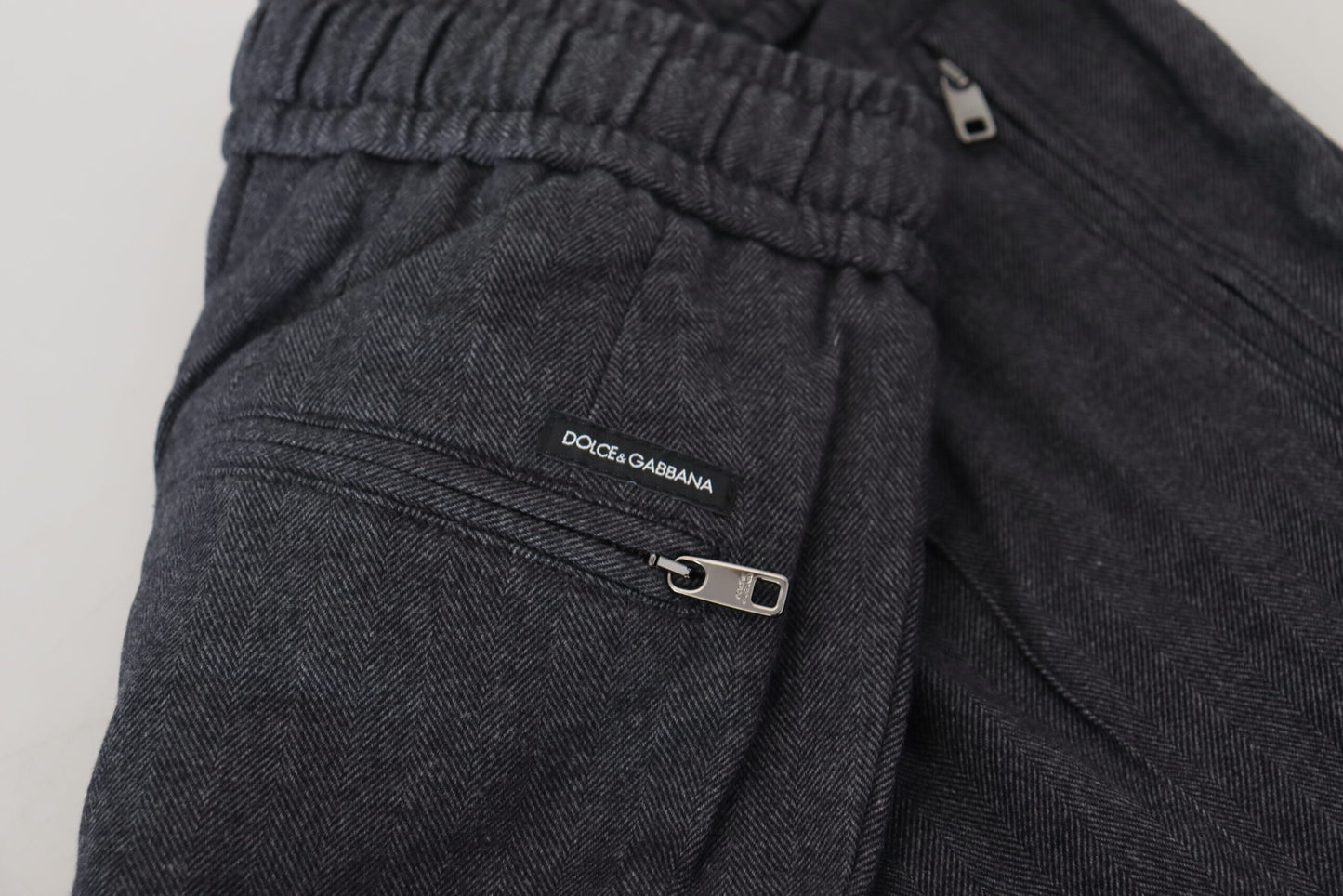 Pantaloni da uomo jogger in cotone grigio