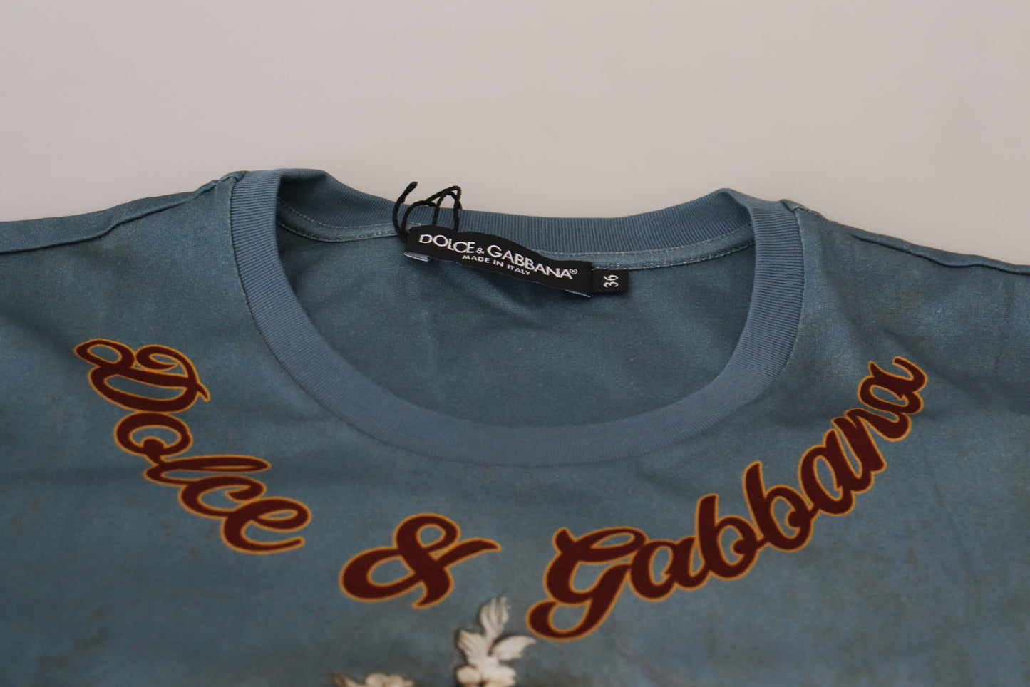 Top camisero con estampado de ángel y logo DG multicolor