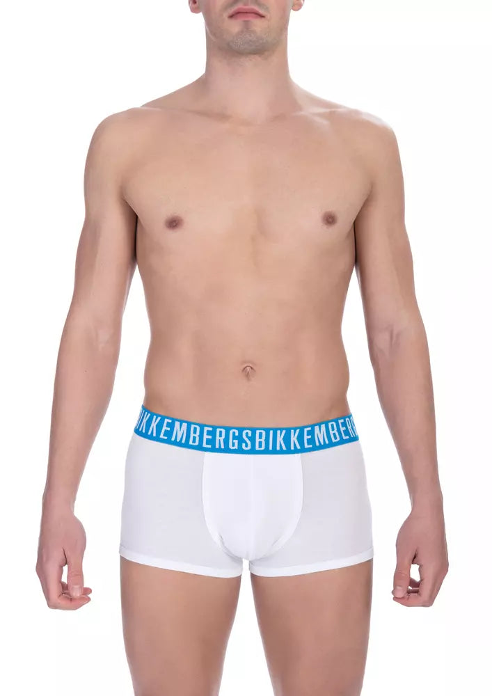 Bikkembergs Trunk da Uomo in Cotone Bianco