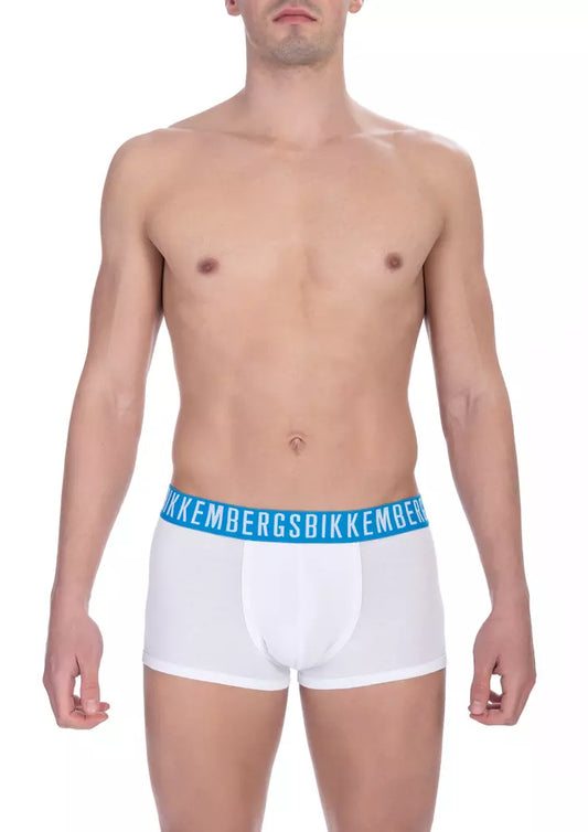Bikkembergs Trunk da Uomo in Cotone Bianco