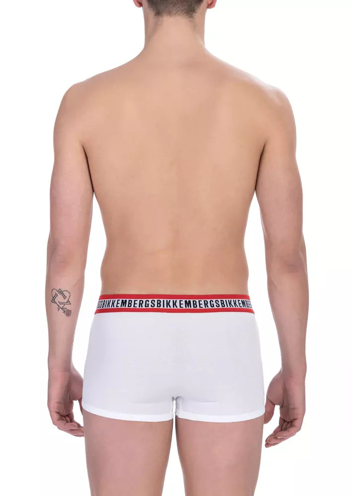 Pack de boxers en coton blanc pour hommes Bikkembergs