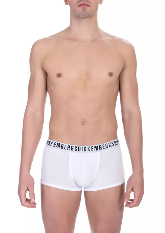 Bikkembergs – Trunk Pack aus weißer Baumwolle für Herren