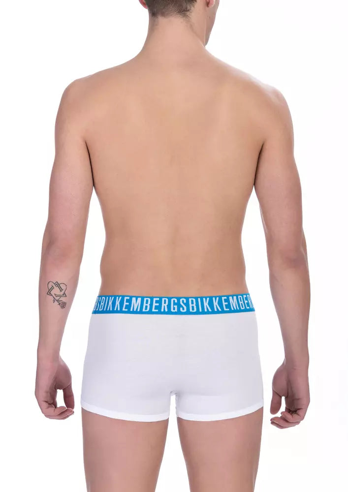 Bikkembergs Trunk da Uomo in Cotone Bianco