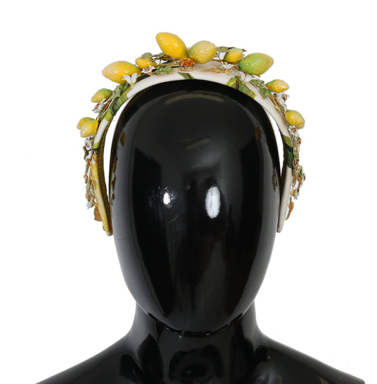 Diadema de tiara con diadema de cristal de Sicilia de limones amarillos