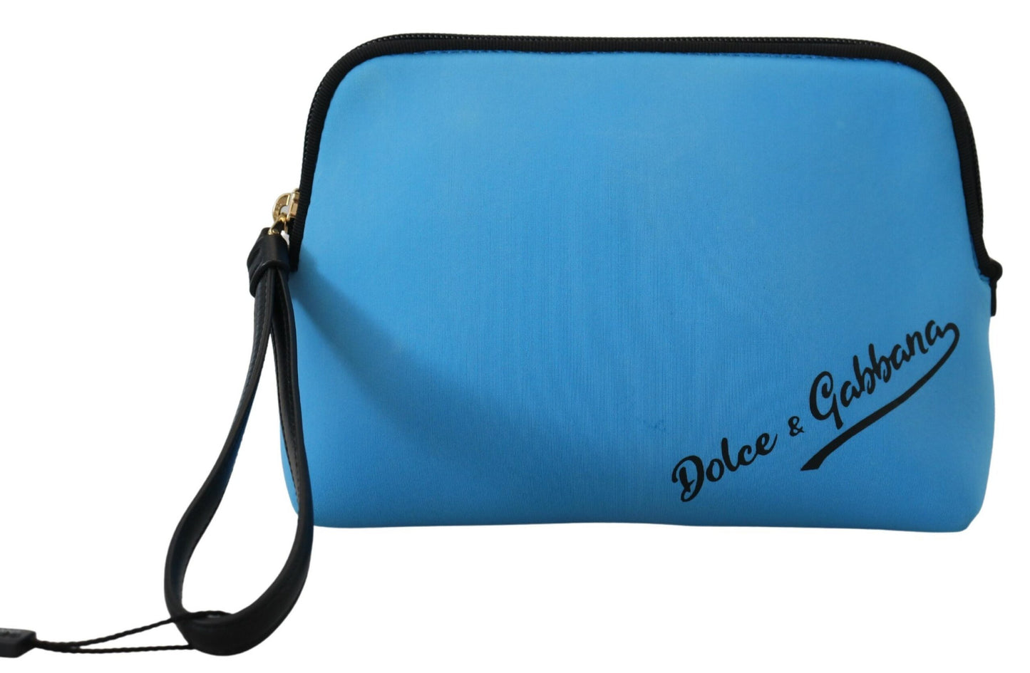 Neceser con estampado de leopardo y logo azul