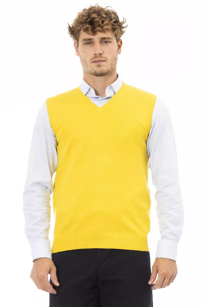 Chaleco de viscosa amarillo