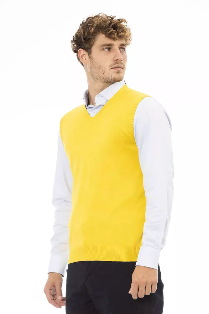 Chaleco de viscosa amarillo