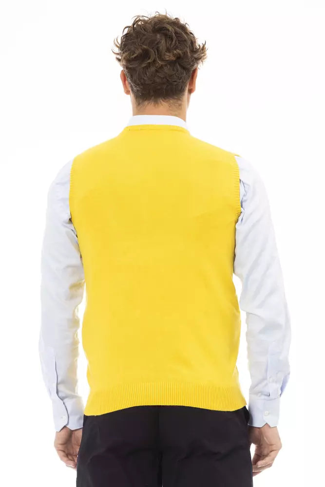 Chaleco de viscosa amarillo