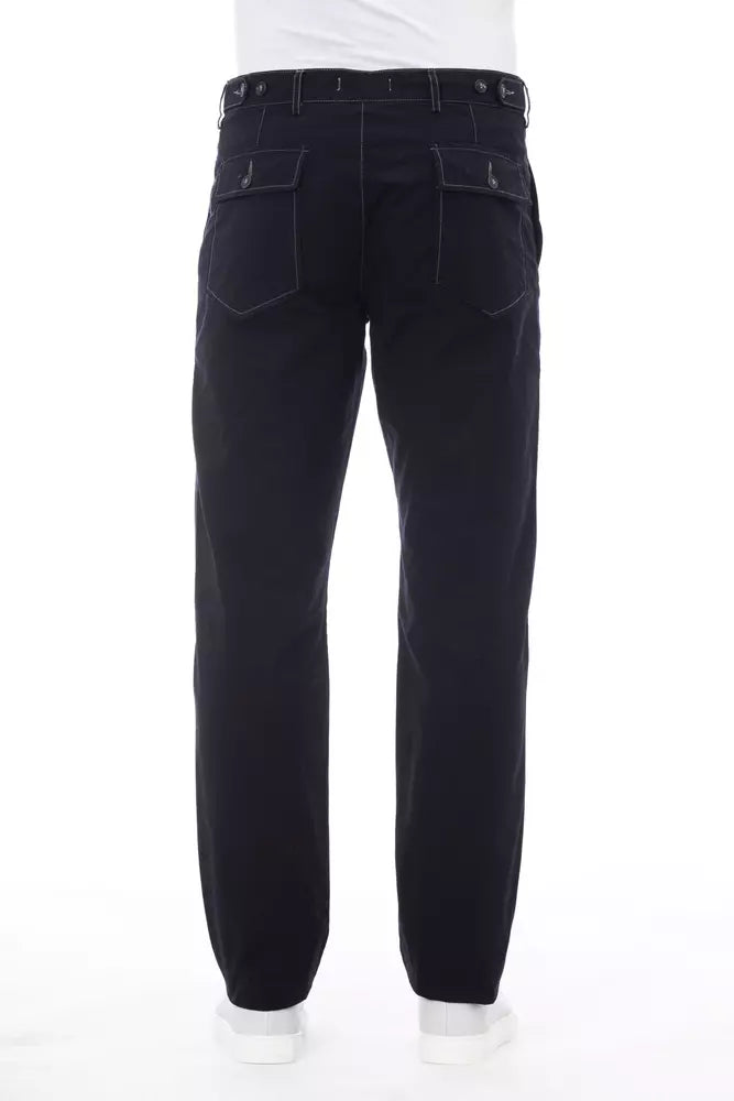 Vaqueros y pantalón de algodón azul