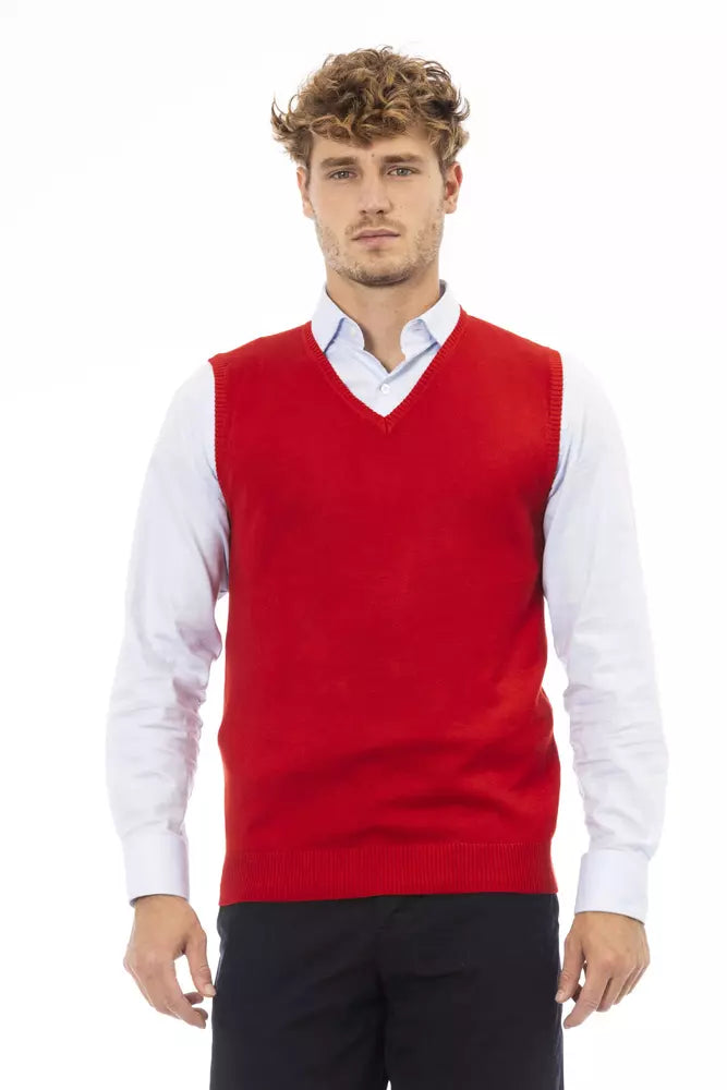 Chaleco de viscosa rojo