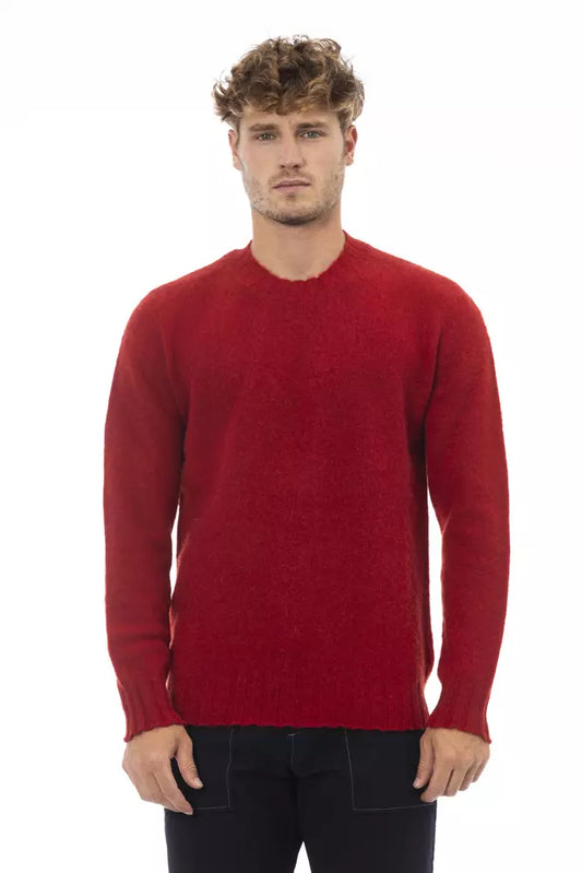 Alpha Studio Rosso Maglione in Lana per Uomini