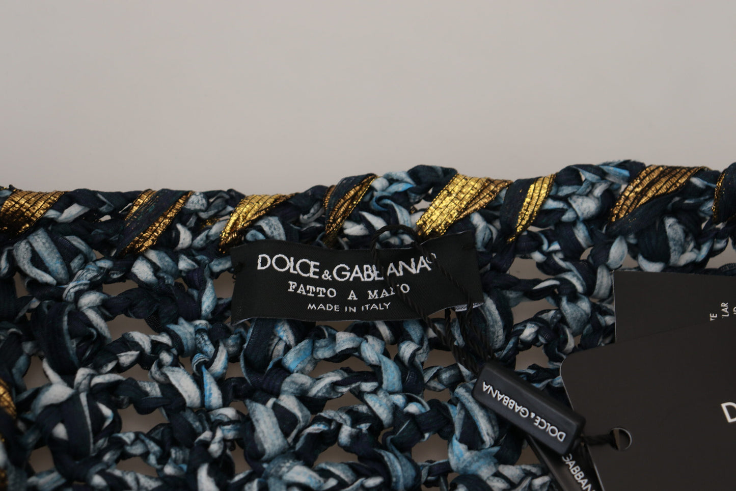 Cardigan Blu Con Bottoni Maglione Fatto A Mano