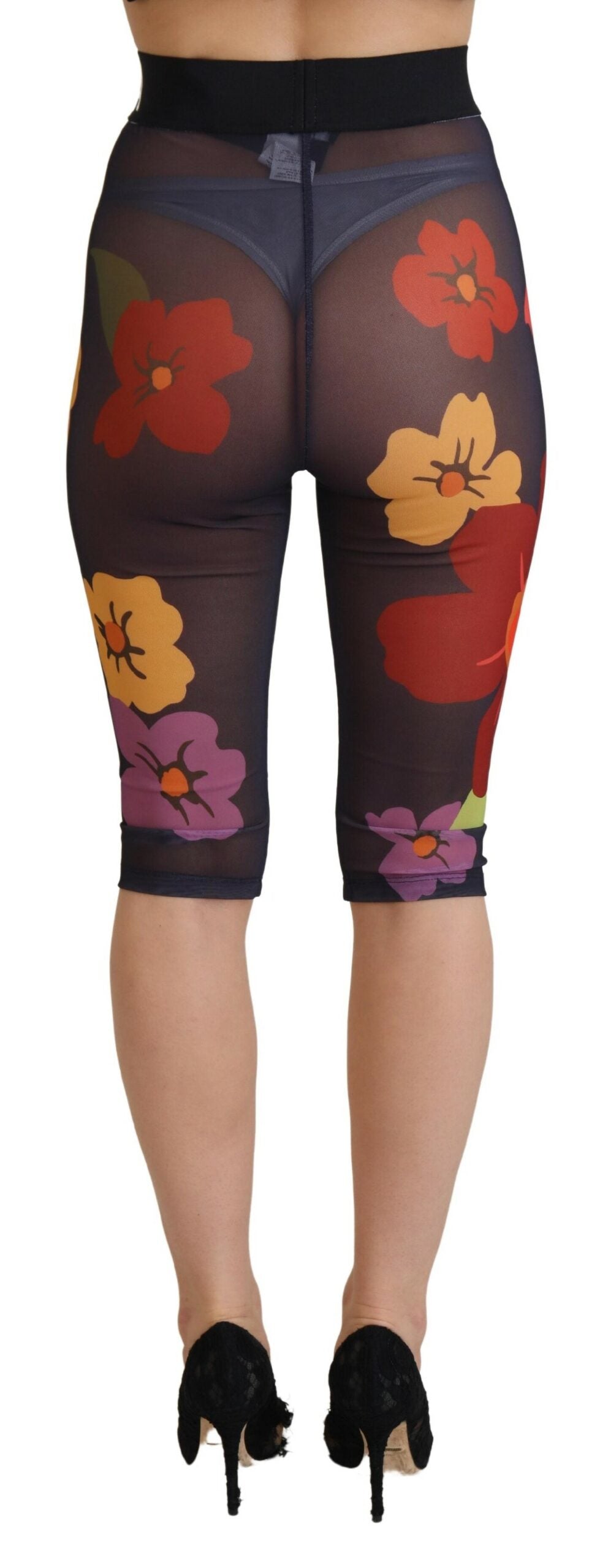 Dolce & Gabbana Elegante Leggings mit Blumendruck und hoher Taille