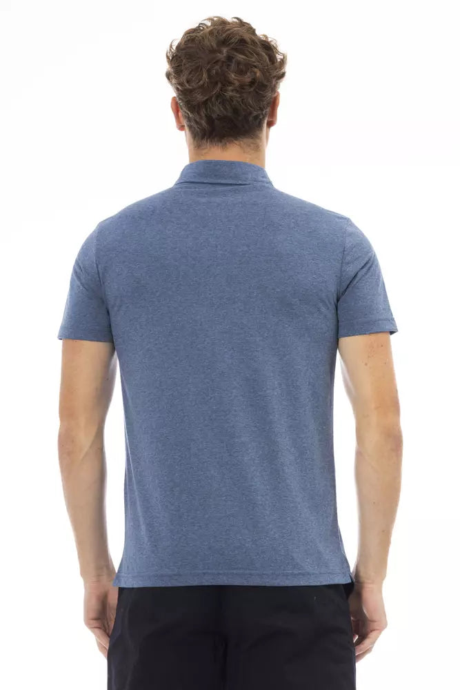 Polo da Uomo in Cotone Blu Baldinini Trend