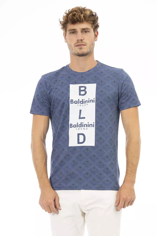 Baldinini Trend Blu Cotone Maglietta Uomo