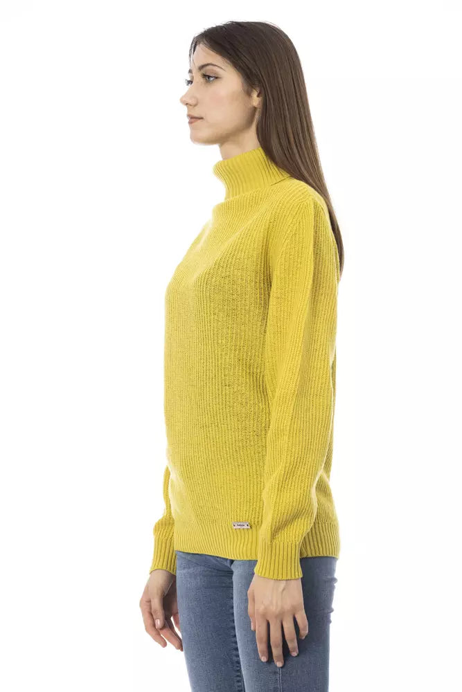 Pull Femme en Laine Jaune Baldinini Trend