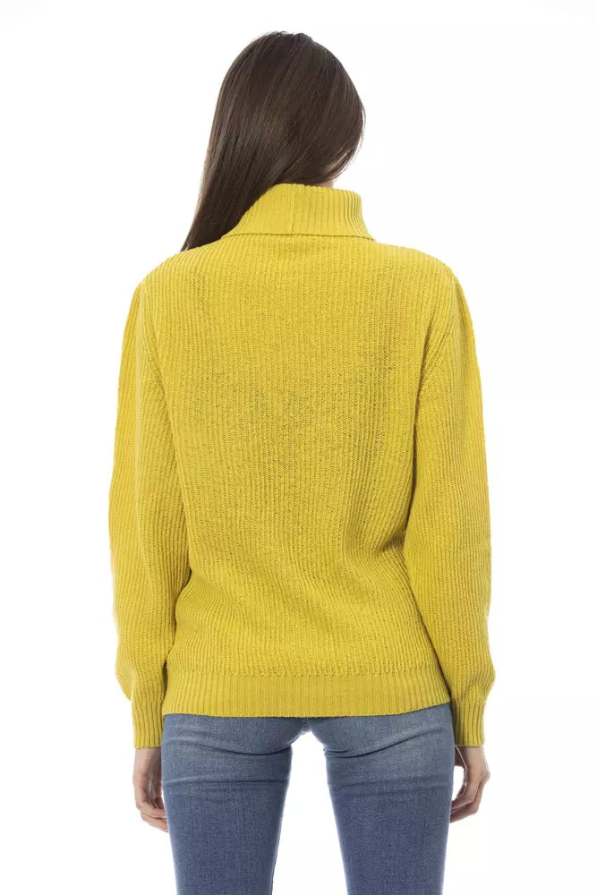 Pull Femme en Laine Jaune Baldinini Trend