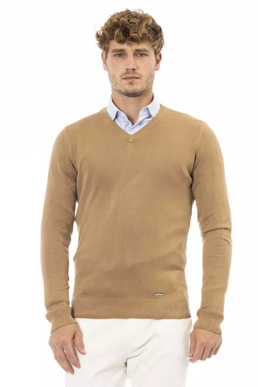 Maglione da uomo Baldinini Trend Beige in Modal