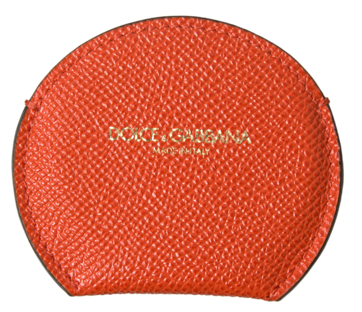 Dolce & Gabbana – Eleganter Spiegelhalter aus orangefarbenem Kalbsleder