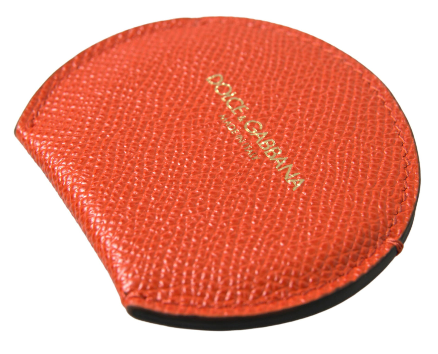 Dolce & Gabbana – Eleganter Spiegelhalter aus orangefarbenem Kalbsleder