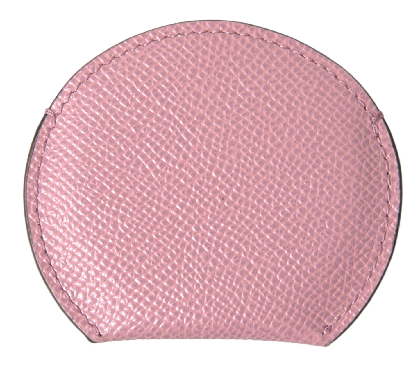 Dolce & Gabbana Eleganter Handspiegelhalter aus rosa Leder