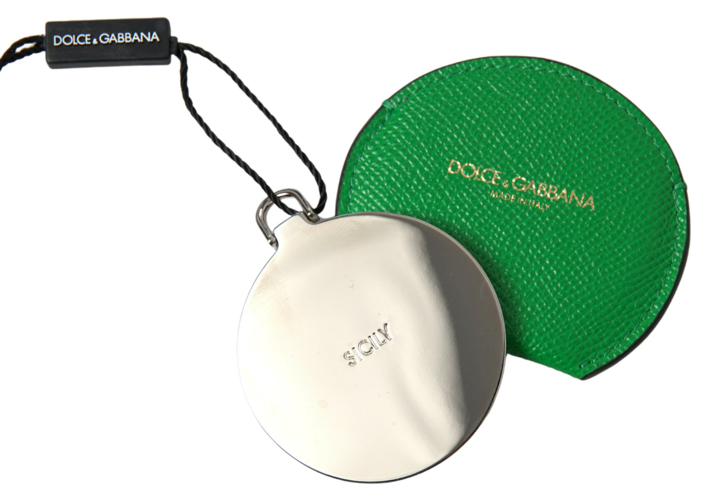 Dolce & Gabbana Eleganter Spiegelhalter aus Kalbsleder
