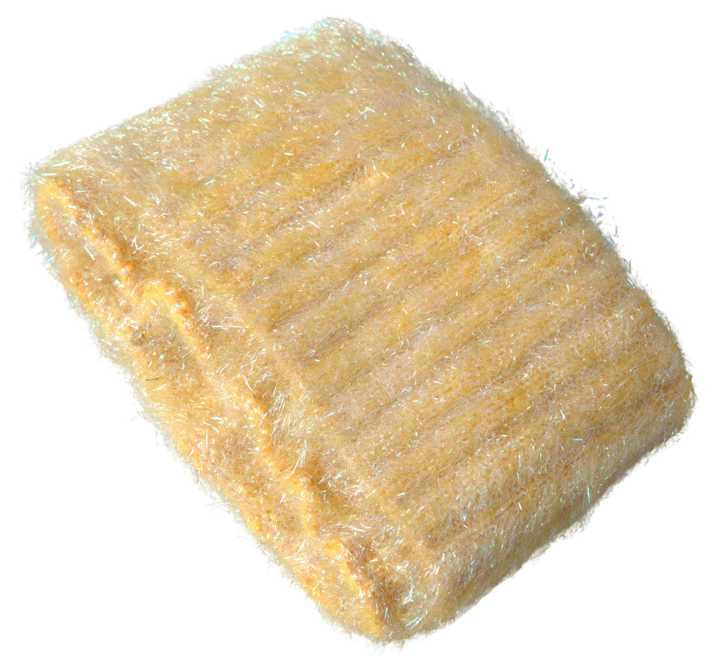 Bufanda envolvente de cuello de fibra de mohair de poliéster amarillo