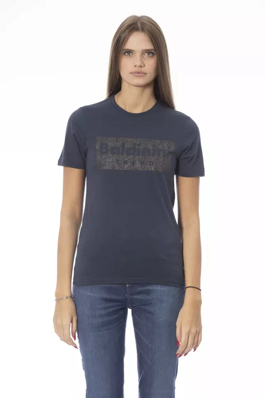 Baldinini Trend Blu Cotone T-Shirt Donna