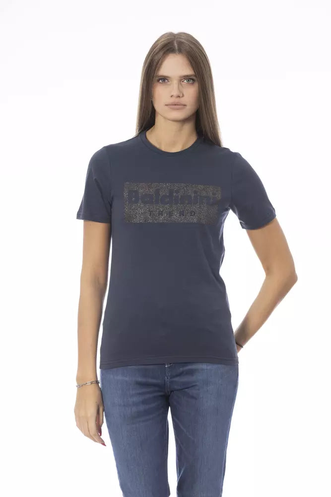 Baldinini Trend Blu Cotone T-Shirt Donna