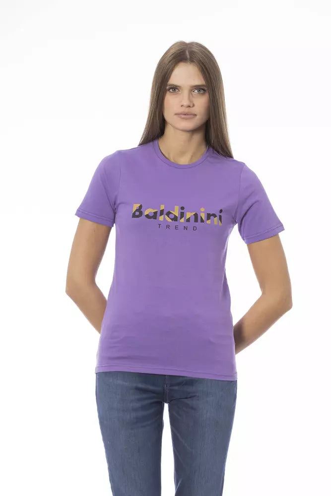 Tops y camiseta de algodón morado