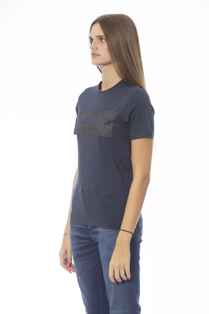 Baldinini Trend Blu Cotone T-Shirt Donna