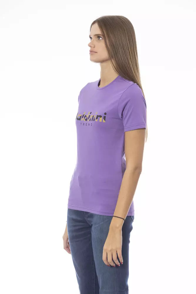 Tops y camiseta de algodón morado
