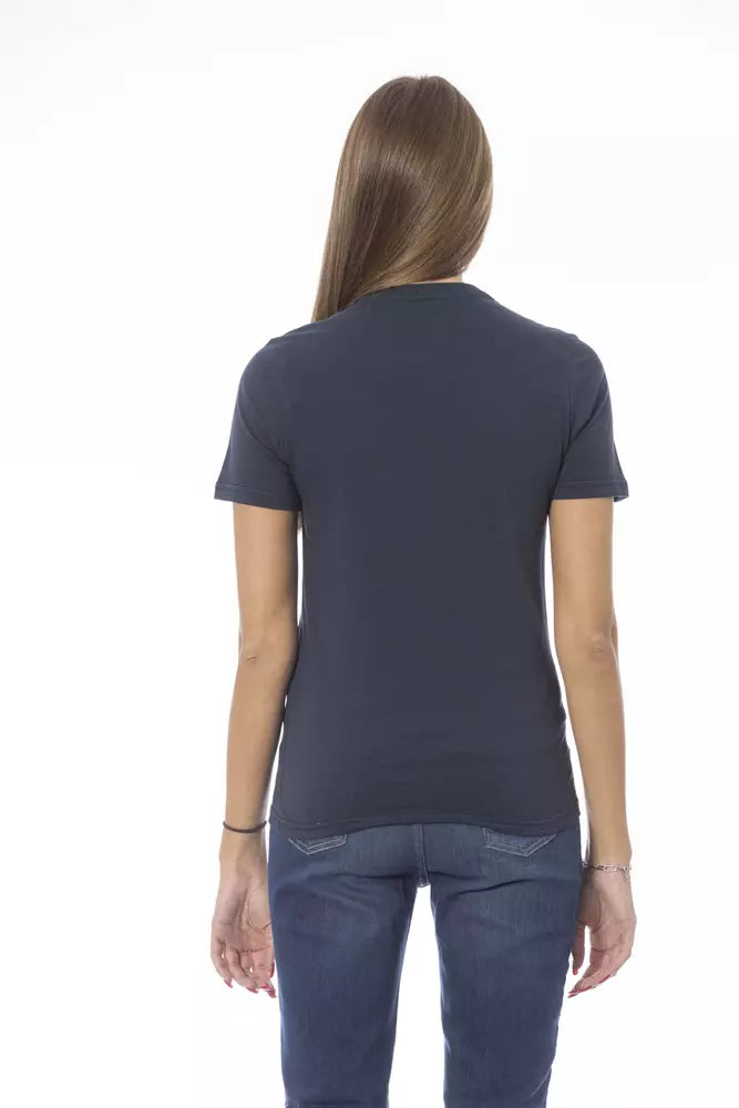 Baldinini Trend Blu Cotone T-Shirt Donna
