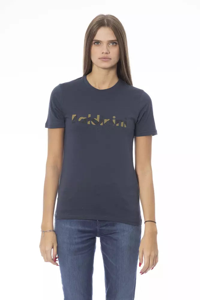 Baldinini Trend Blu Cotone T-Shirt Donna