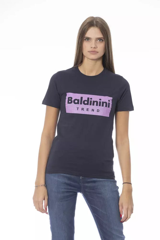 Baldinini Trend Blu Cotone T-Shirt Donna