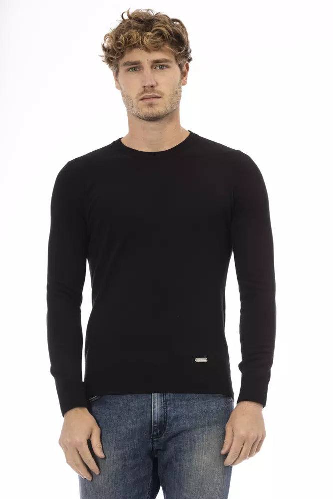 Maglione da uomo in lana nera Baldinini Trend